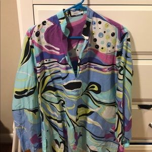 Authentic Emilio Pucci Tunic top. Size m.